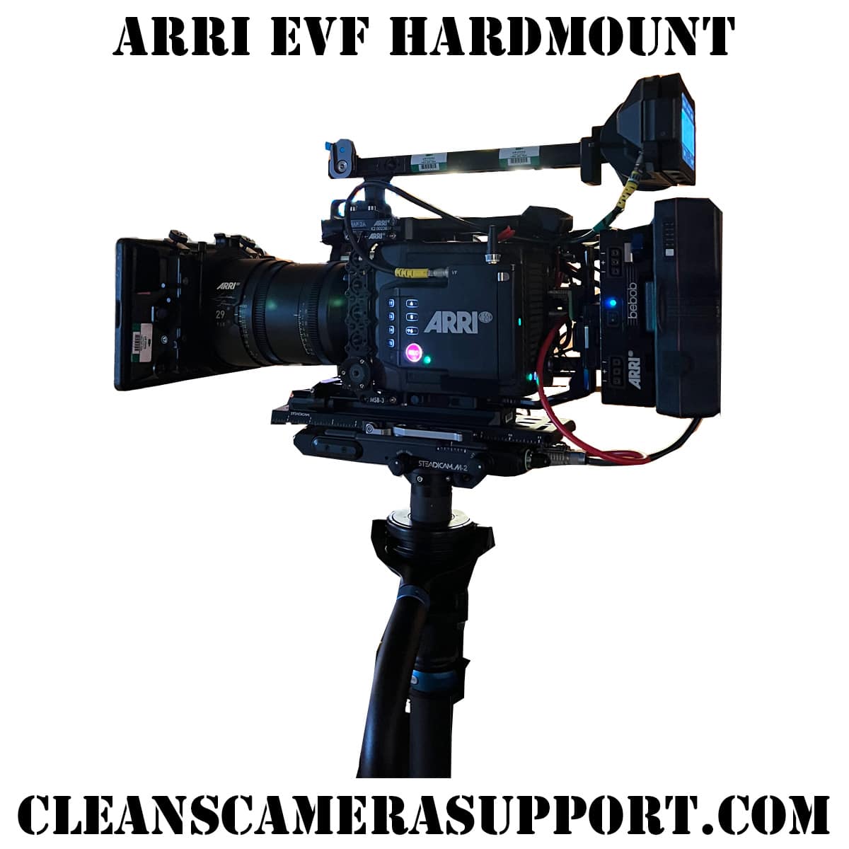 arri evf hardmount from cleans camera support