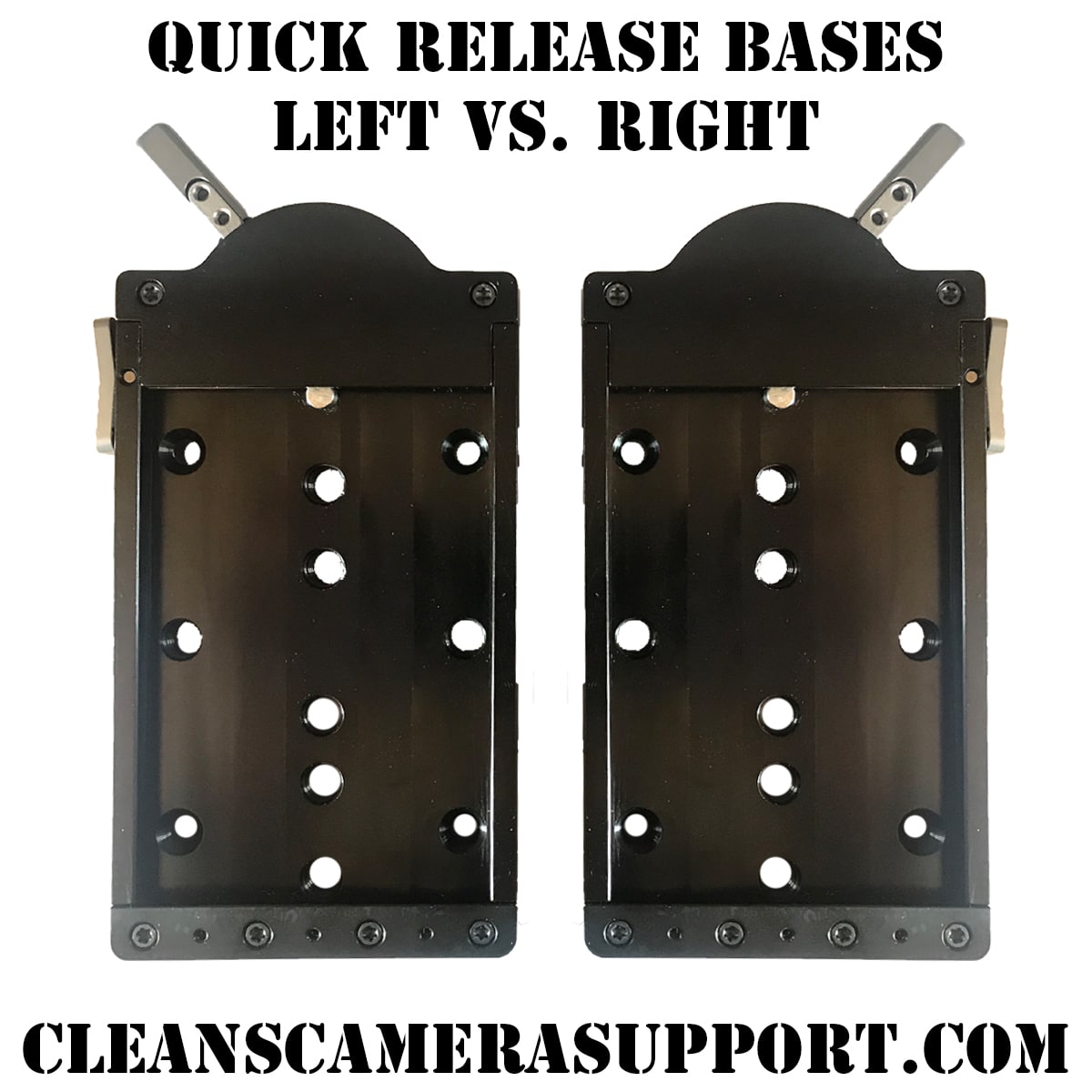 quick release bases left vs right cleans camera support shop